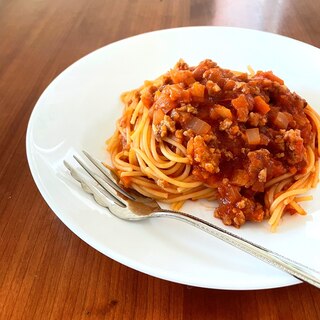 トマト缶で作るミートソース  ミートスパゲティ